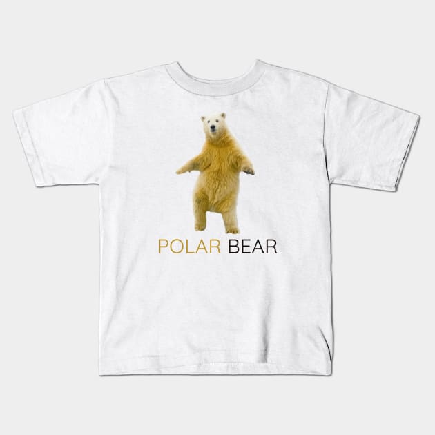 Polar bear (Ours blanc) Kids T-Shirt by AmazighmanDesigns